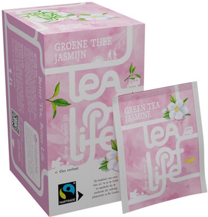 Tea of Life - Green Tea Jasmine - 100 x 1.5 gram - Omdoos 6x
