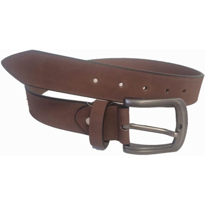 Mens Belt - Riem - Heren - 105 - Cognac - Leer - DK-BL-02 OBI-069041A