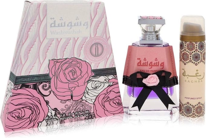 Women's Perfume Set Lattafa 2 Pieces Washwashah