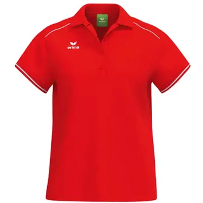 Erima Cmpt 3 Wings Polo Dames - Rood / Wit | Maat: 42