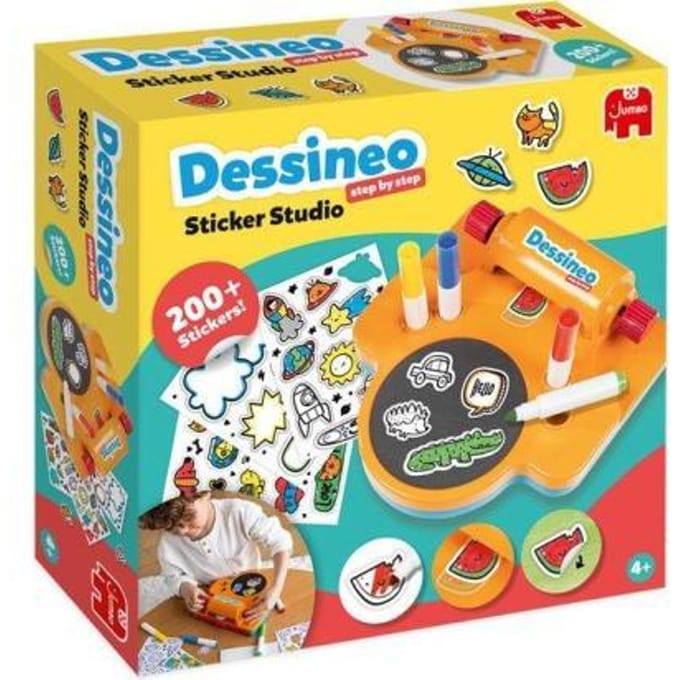 Jumbo - Dessineo Sticker Studio - Stickers maken - Kleur je eigen stickers