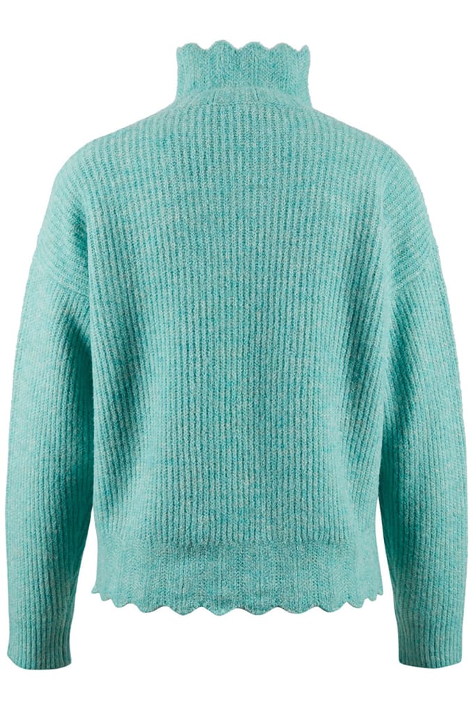 River Woods Short Pullover With Scalloped Hems In Green Taglia: XXL | Maglioni a maglia Outlet | Donna | Verde