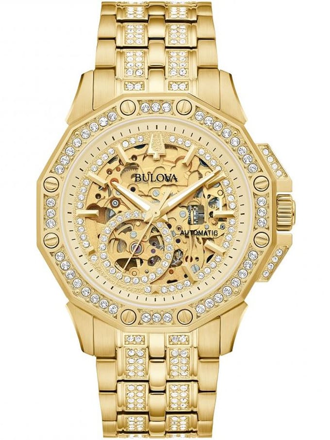 Bulova Octava 98A292 Horloge - Staal - Goudkleurig - Ø 42 mm