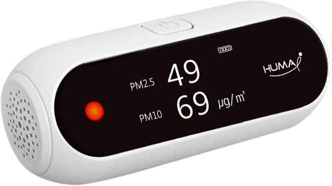 Draagbare Luchtkwaliteitsmeter PM2.5 PM10 voor Binnen en Buiten