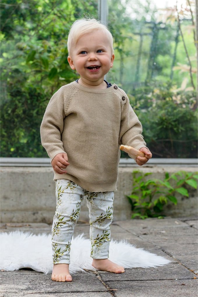 Wallabiezzz Babybroekje - Unisex - Bamboe Groen