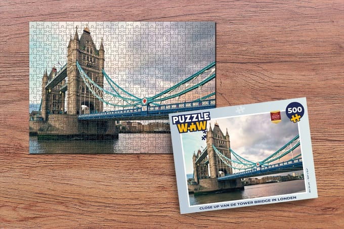 Puzzel Close up van de Tower Bridge in Londen - Legpuzzel - Puzzel 500 stukjes