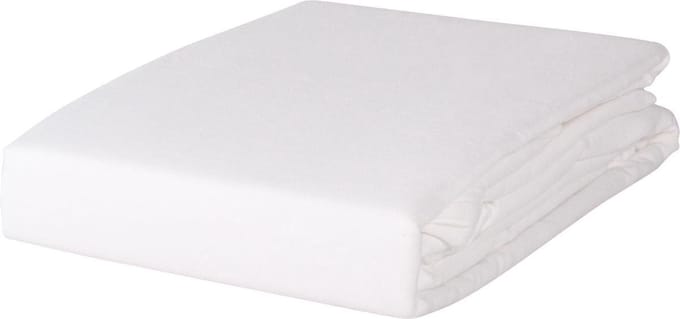 Livello hoeslaken flanel - Wit 160x200