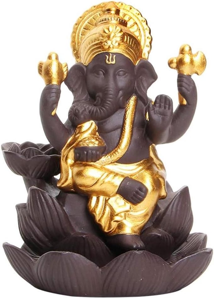 Dailygoods - Backflow Wierookbrander - Keramische Olifant God Incenshouder