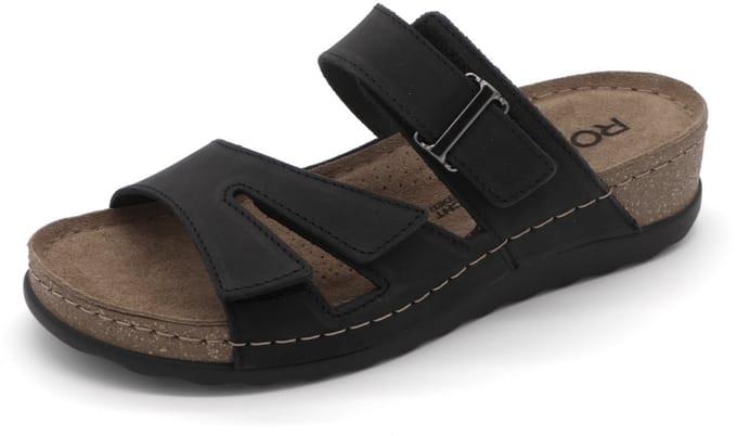 Rohde Dames Slipper - 5433-90 Zwart - Maat 38