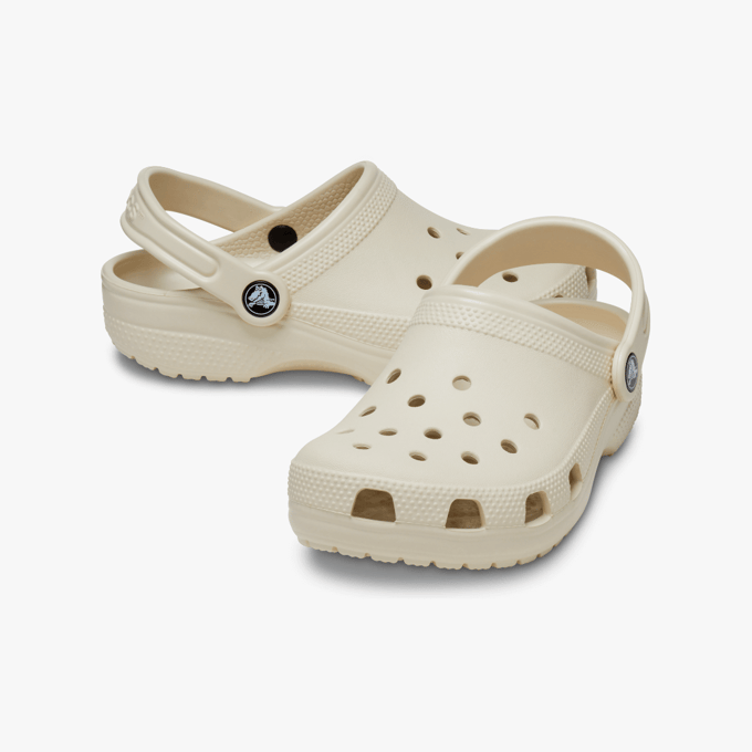 Crocs Toddler Classic Croslite Rubber Bone Loafers