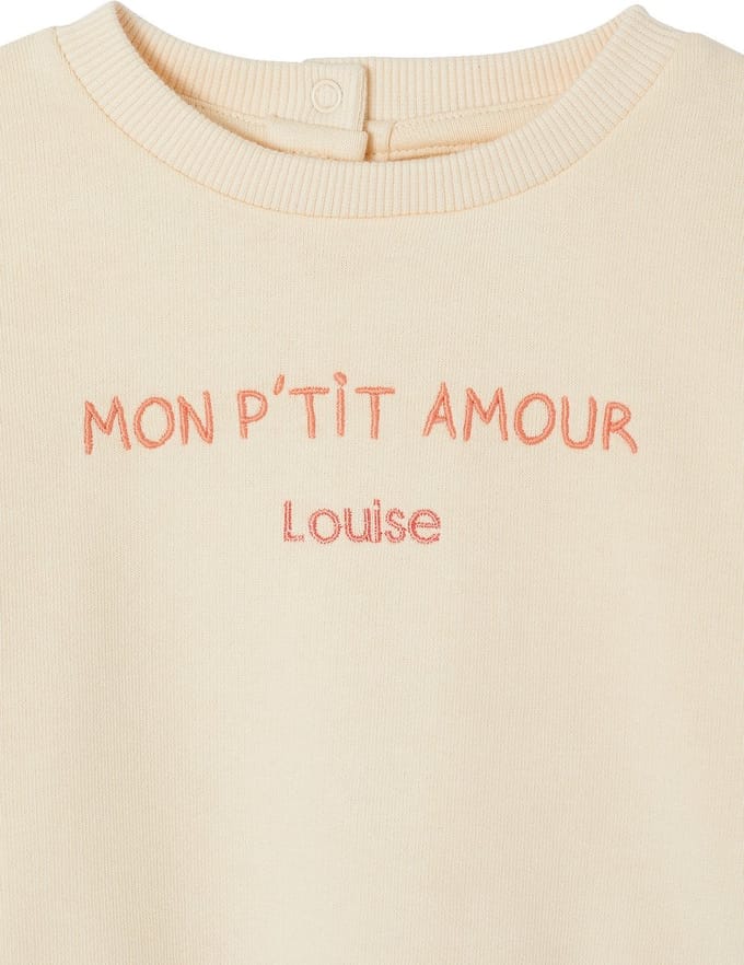 Vertbaudet Personaliseerbare sweater voor babymeisjes