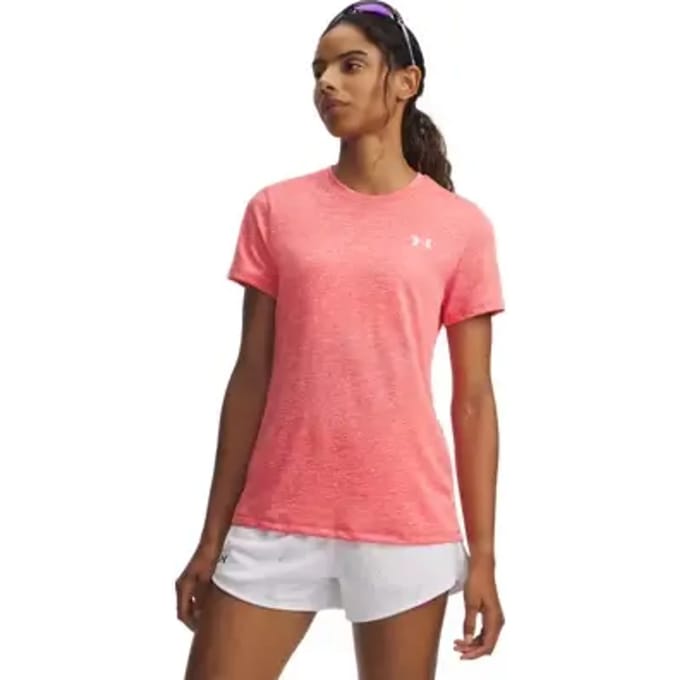 Under Armour Tech Twist T-shirt Dames-rood, wit