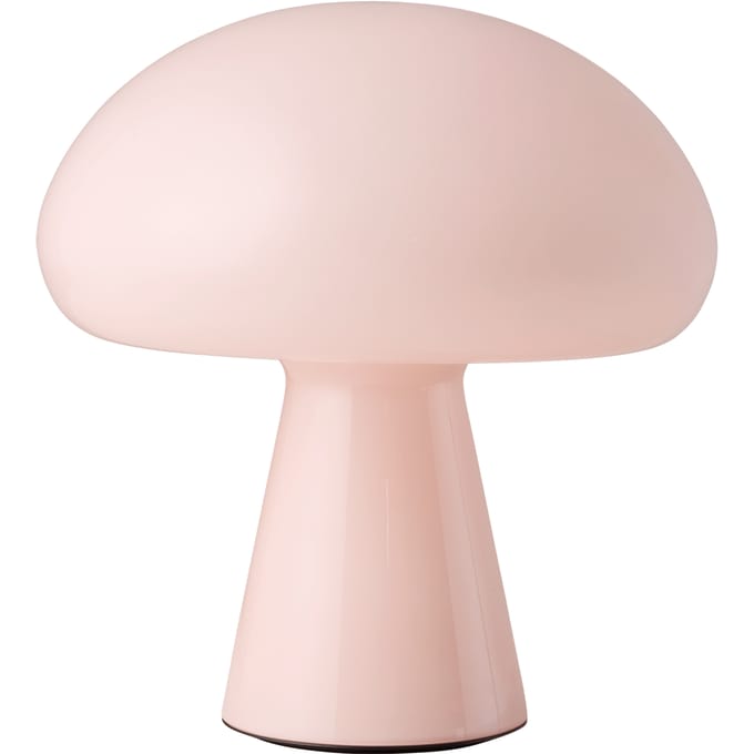 Gubi LED tafellamp Obello op batterijen, poederroze, IP44, glas