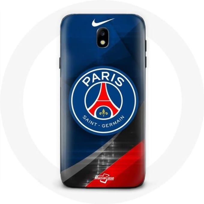 Coque Samsung Galaxy J3 2017 PSG Paris Saint Germain Logo Bleu Rouge rood