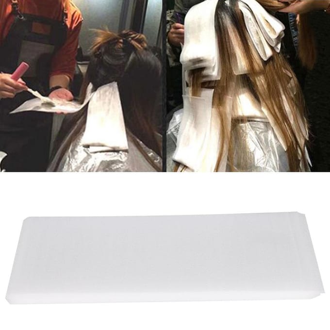 Professioneel Haarverfpapier Herbruikbaar Haarkleuring Highlights Isolatiepapier Lang Type white