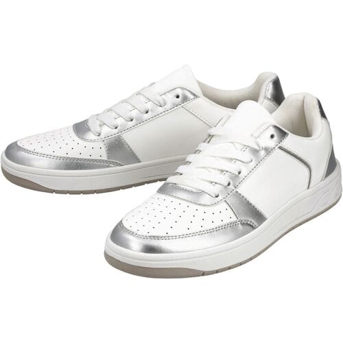 ESMARA Dames sneakers (Zilver/wit, 39)
