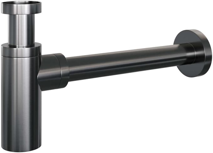 Brauer Design Sifon - Gunmetal Geborsteld Pvd