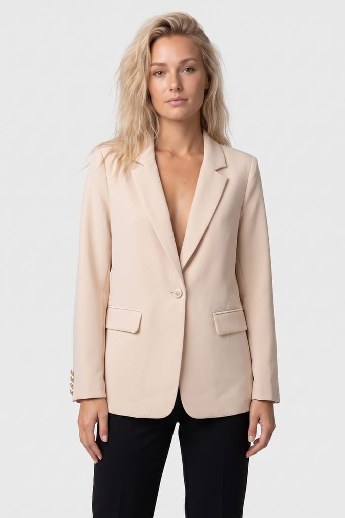 EsQualo Blazer Basic Sand Taglia: 36 | Blazers Outlet | Donna | Marrone