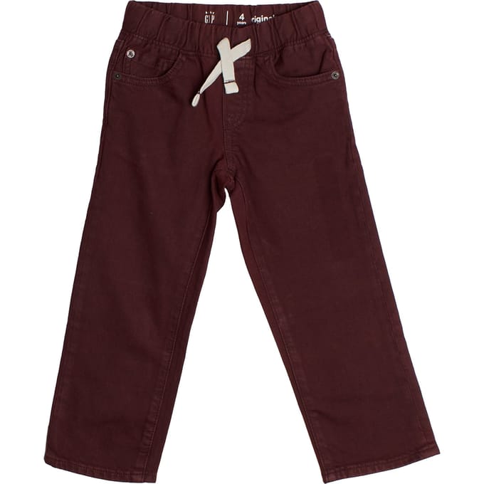 Lange jongensbroek met elastiek in de taille 438760