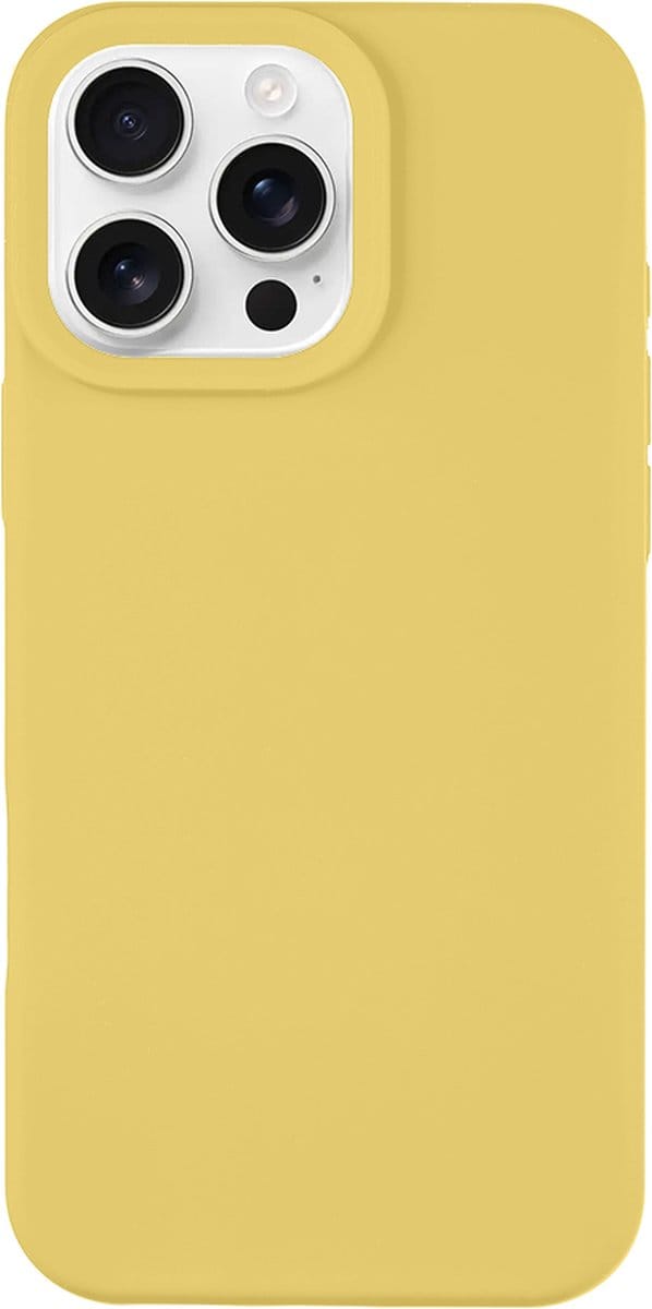 Tactical iPhone 16 Pro Max Velvet Smoothie Cover – Hoesje – Banana