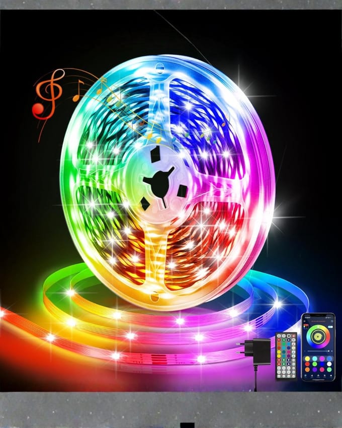 Zyrex® Led Strip 10 Meter - Smart Led - Led Strip - Veelkleurig - 19 cm x 18 cm x 2 cm