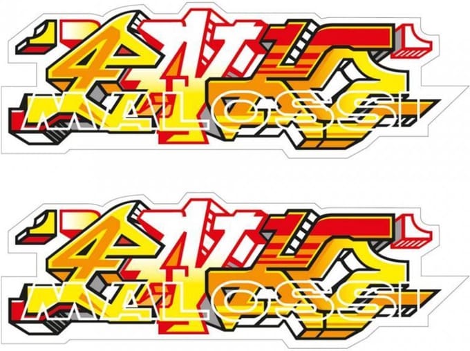 stickers malossi voor muur auto enko4 / per paar nieuw