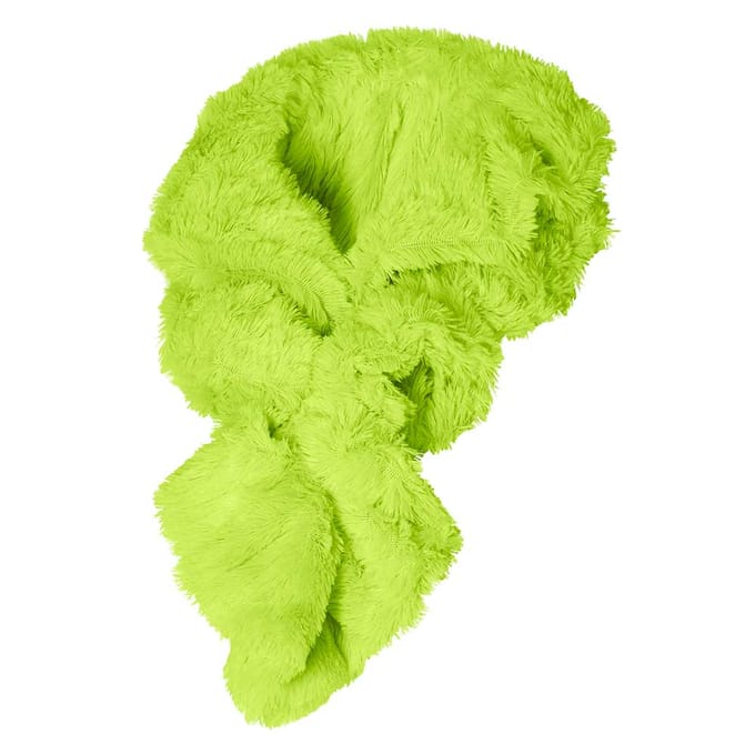 Zachte feestsjaal gerimpeld - One size / Neon geel