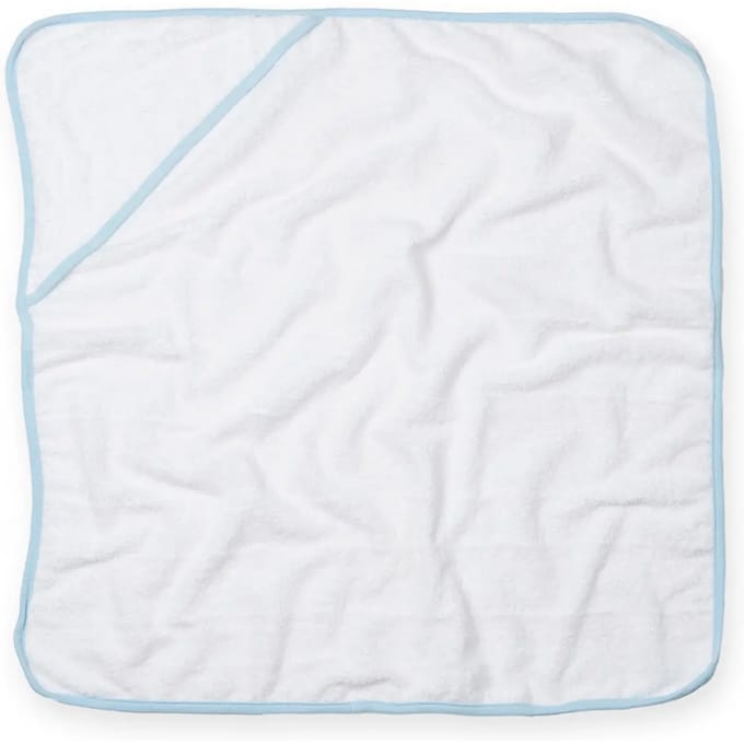 Baby Handdoek met capouchon/Babies' Hooded Towel, TC36, wit/mintgroen
