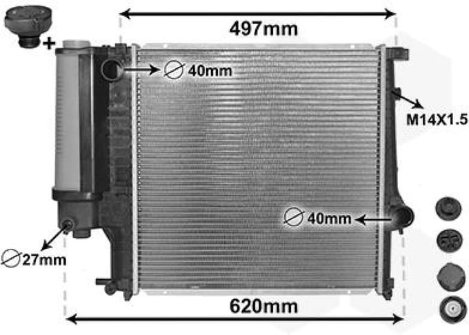 Van Wezel - RADIATOR VOOR BMW 3 E30 1982-1994 17101247145