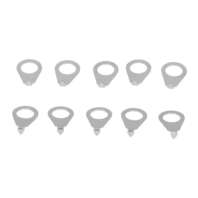 10 STUKS Gitaarknoppen Pointer Indicator Plaat IJzeren Gitaar Potentiometer Indicator Afstandhouder Zilver white
