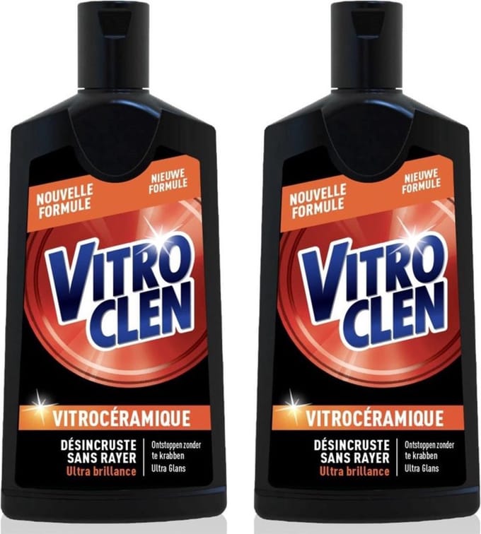 Vitroclen Keramische Reiniger - Set van 2 - 200 ml per fles