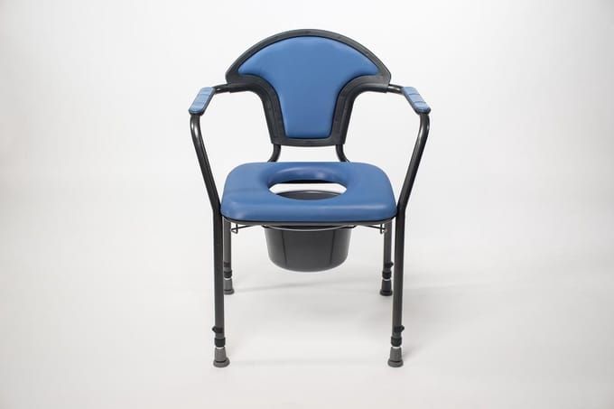 Toiletstoel - Blauw Vast
