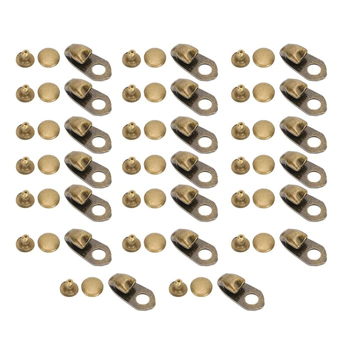 Legering Laarzen Haak Klinknagels met Tape Brons Wandelschoenen Sluitstuk Kledingaccessoires beige