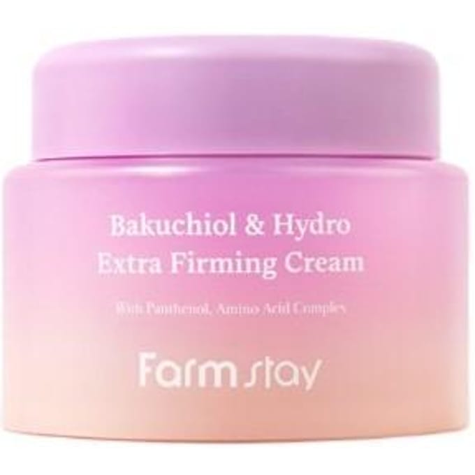 Farm Stay Bakuchiol & Hydro Extra Verstevigende Crème 100ml – Hydraterende + Verstevigende Oplossing, Koreaans pink