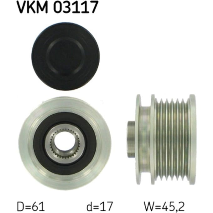 Generator vrijloop SKF VKM 03117