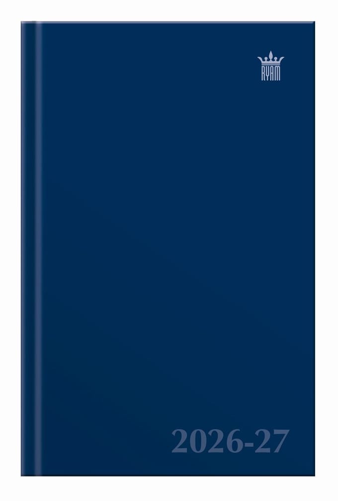 Ryam | Studie Agenda Uni | 2026/2027 | Genaaid gebonden | A5 | Donkerblauw |
