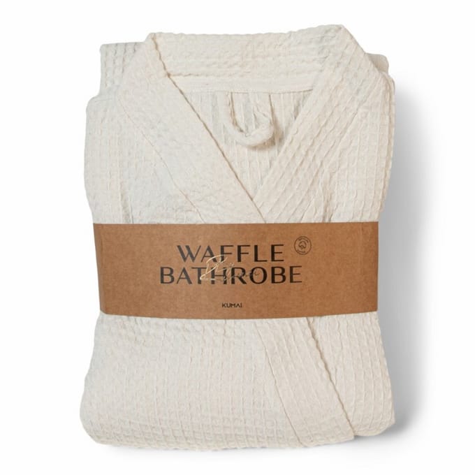 KUMAI - Wafel Badjas - Wit - Unisex