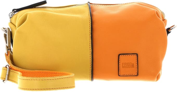 FREDsBRUDER Leren Schoudertas FB Multicolour Crossbody Yellow & Melon Veelkleurig