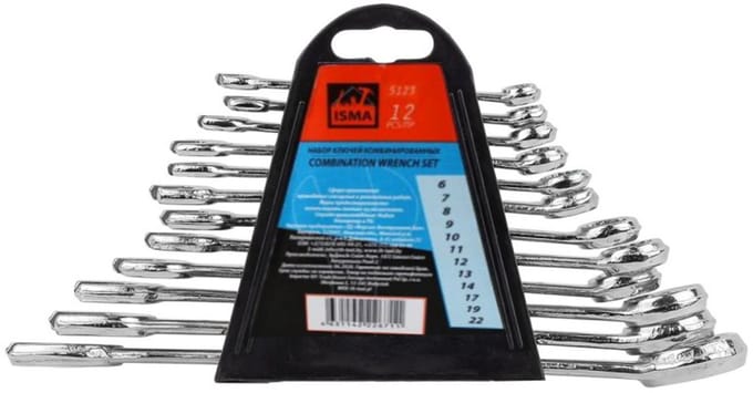 ISMA - Dopsleutelset - 12 delig - 6 tot 22 mm - Chroom