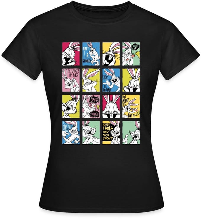 Looney Tunes Bugs Bunny Tiles T-Shirt Dames