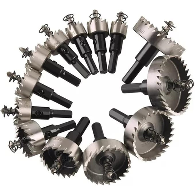 13 Stuks HSS Boren Gatenzaag Set Titanium Plated Zaagfrees 1653mm voor 13 Pieces