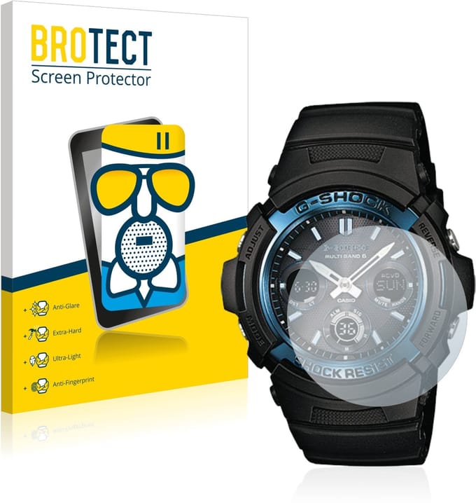 BROTECT - Screenprotector voor Casio AWG M100 - Folie Beschermfolie Beschermglas matte