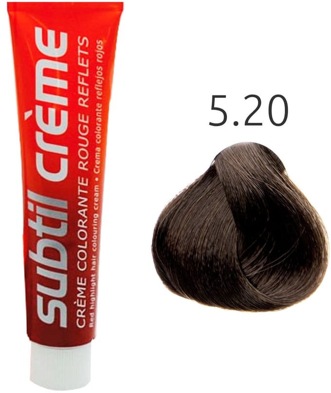 Subtil - Color - Crème Rouge Reflets - 5.20 Kastanje Helder Violine Intensief - 60 ml