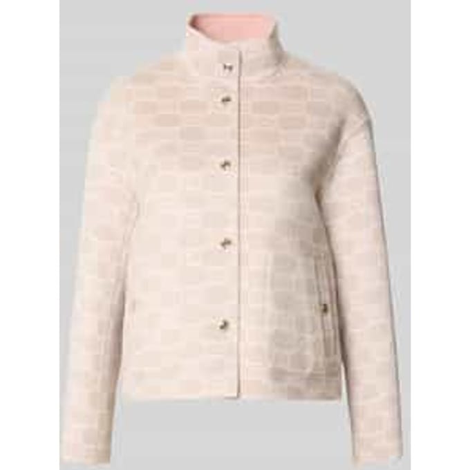 Jack in all-over look met opstaande kraag