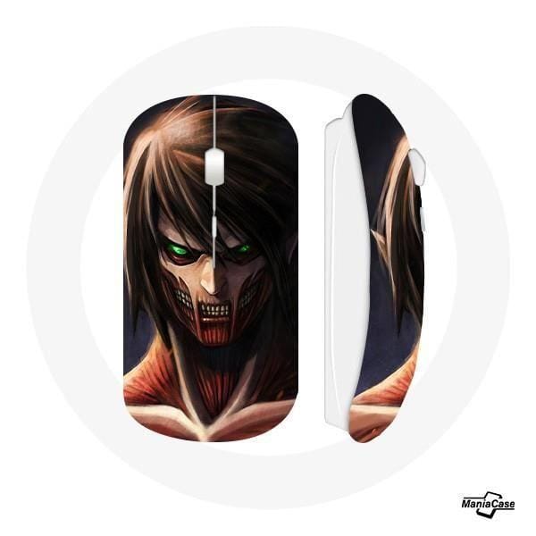 Draadloze muisposter Eren Yeager Aanval op Titan
