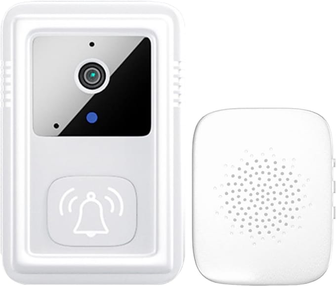 Deurbel met camera - Slimme deurbel Wifi - Veiligheid thuis - Bidirectionele audio - 17.8 x 10 x 3.2 cm