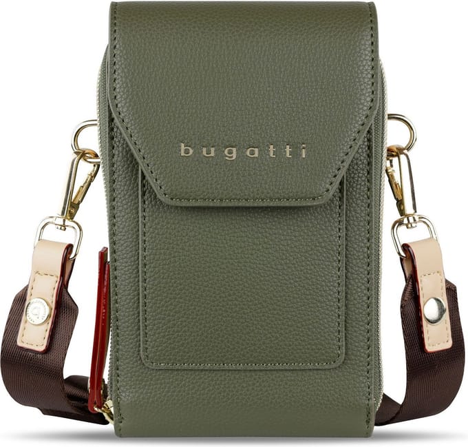 bugatti Schoudertas Telefoontasje Ella Crossover Purse Bag Olive Olijfgroen