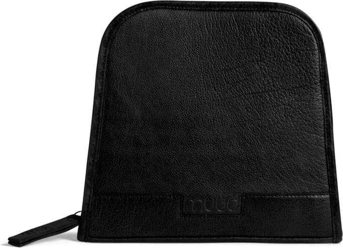 Luxe lederen etui Trondheim zwart - MUUD