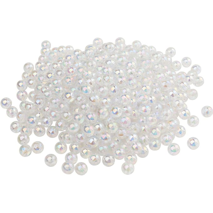 VBS Kralen "Helder iriserend", 250 g - Ø 10 mm