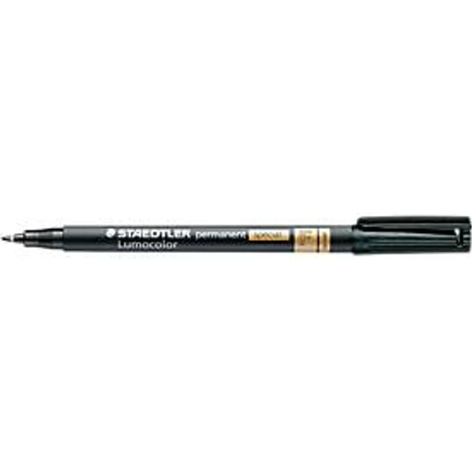 Viltstift Staedtler Lumocolor 319 special permanent F zwart - 10 stuks